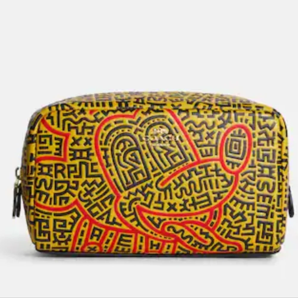 NWT Coach Mickey Mouse Keith Haring Makeup bag - Picture 1 of 3